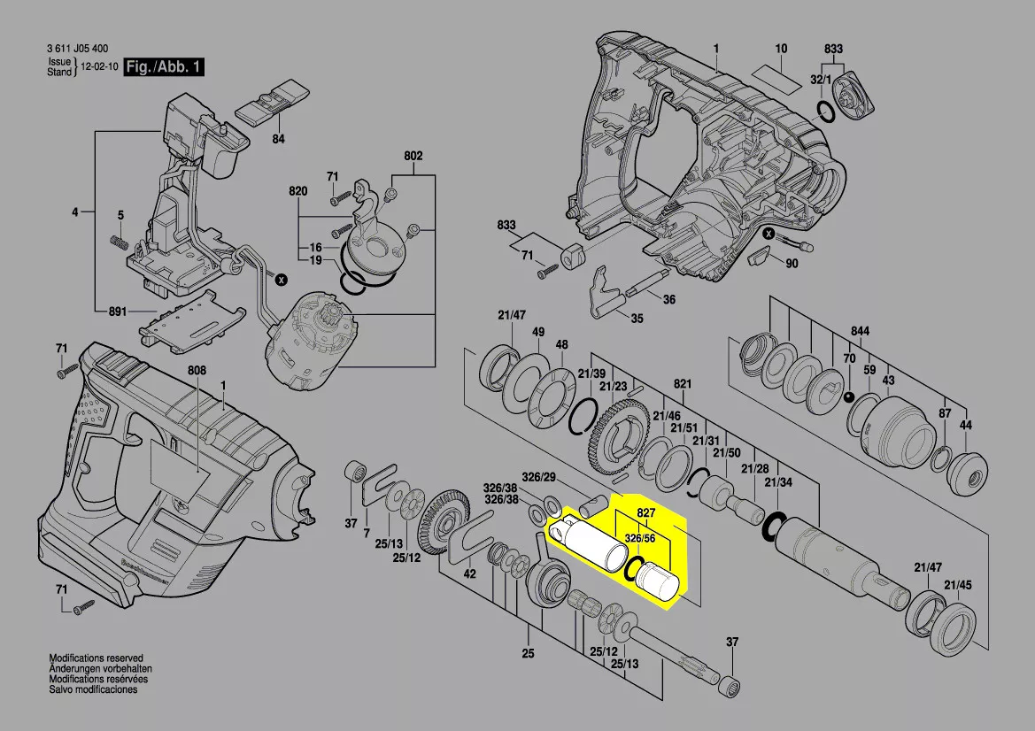 Piston de marteau réf. 1 617 000 6D0 Bosch